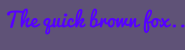 Image with Font Color 5600FF and Background Color 5F5277